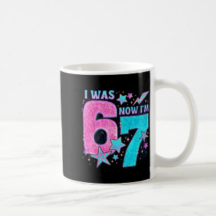 Caneca De Café Eu Era 6 Agora Eu Sou 7 Seis Sete Divertido 7º Ani