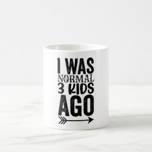 Caneca De Café Eu Era Normal 3 Crianças Atrás