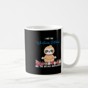 Caneca De Café Eu Era Tipo Qualquer Camiseta Preguiça Yoga Medita