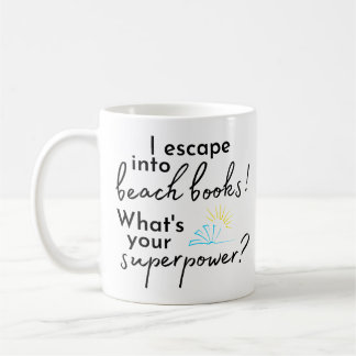 Caneca De Café Eu Escapo Em Livros De Praia Mug