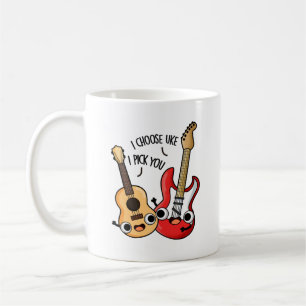 Caneca De Café Eu Escolho Umas Vezes Que Eu Te Escolho Guitarra E