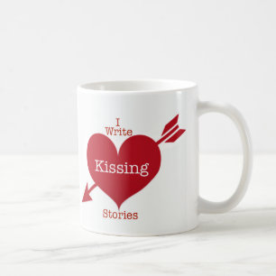 Caneca De Café Eu Escrevo Histórias Beijantes Coffee Mug