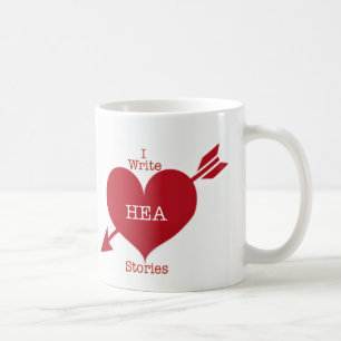 Caneca De Café Eu Escrevo Histórias HEA Coffee Mug