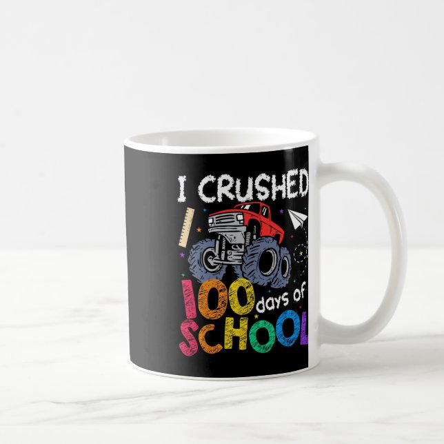 Caneca De Café Eu Esmagei 100 Dias De Treinadores Crianças Monstr (Direita)