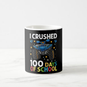 Caneca De Café Eu Esmaguei 100 Dias de Caminhão Monstro de Menino