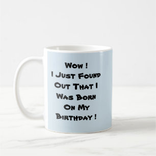 Caneca De Café Eu Estava Nascer No Meu Aniversário