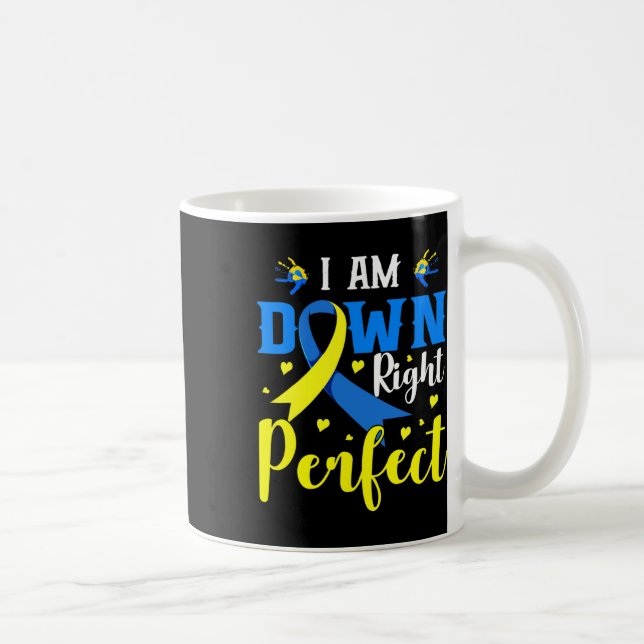 Caneca De Café Eu Estou Abaixo A Síndrome Perfeita Conhecimento F (Direita)