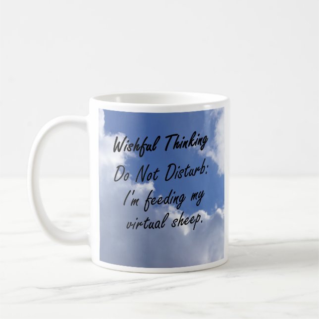 Caneca De Café Eu estou alimentando meus carneiros virtuais (Esquerda)