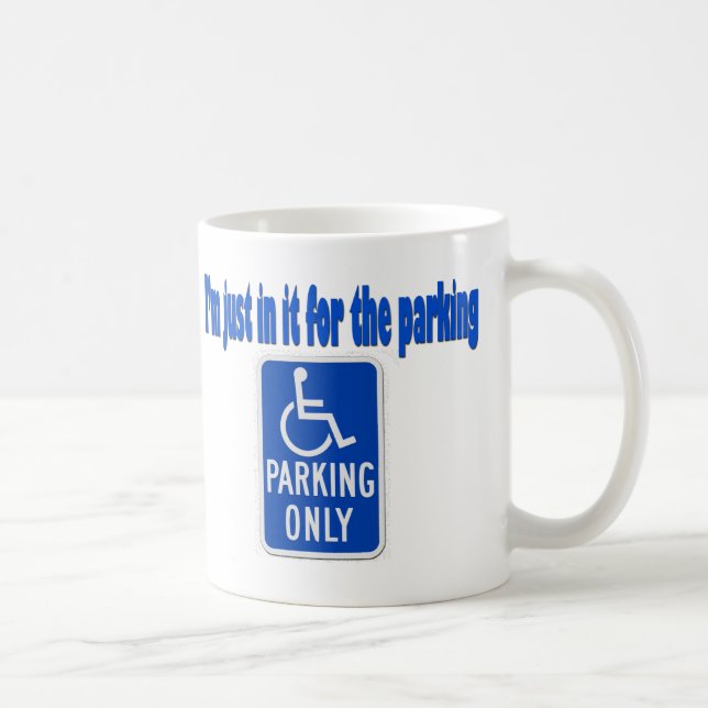 Caneca De Café Eu estou apenas nele para o estacionamento (Direita)