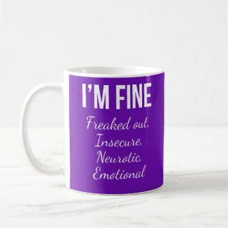 Caneca De Café Eu estou bem - Engraçada citação de saúde mental