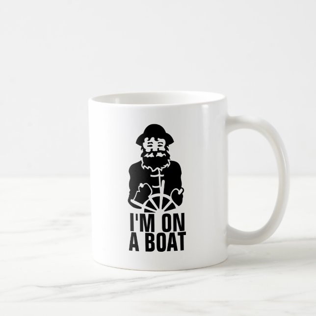 Caneca De Café Eu estou em um barco (Direita)