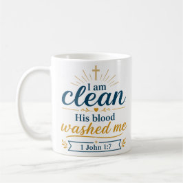 Caneca De Café Eu Estou Limpo O Seu Sangue Me Lavou Mensagem de V