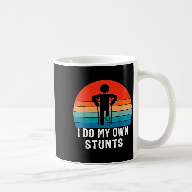Caneca De Café Eu Faço Meus Próprios Estunts - Presente de Recupe (Direita)