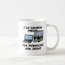 Caneca De Café Eu Faço Mídia De Igreja Para Milagres Perguntar A 