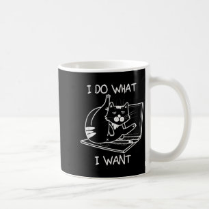 Caneca De Café Eu Faço O Que Eu Quero Com O Cat Memes Hacker Segu