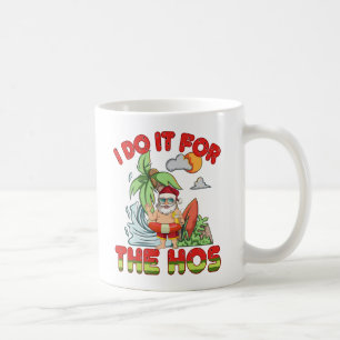 Caneca De Café Eu Faço Para O Ho Natal de Papais noeis Tropicai