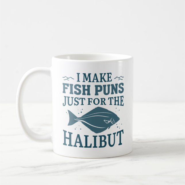 Caneca De Café Eu Faço Peixes Apenas Para O Halibut (Esquerda)