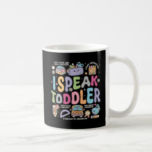 Caneca De Café Eu Falo Bebê Colorido Doodle Professor Escola