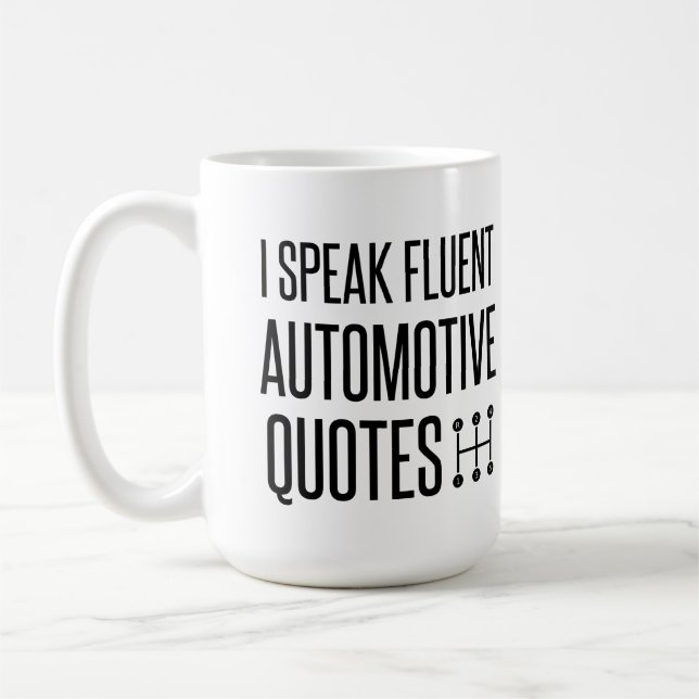 CANECA DE CAFÉ EU FALO COTAS AUTOMOTIVAS FLUENTES (Esquerda)
