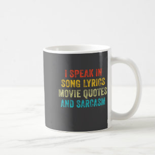 Caneca De Café Eu Falo Em Citações De Filmes Letras De Músicas E