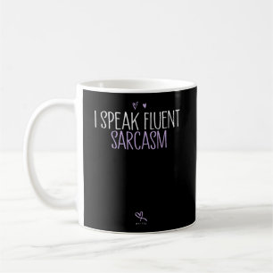 Caneca De Café Eu Falo Fluente Sarcasmo Hoodie Engraçado Sêctico