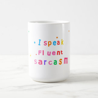 Caneca de Café 'Eu Falo Sarcasmo Fluente'