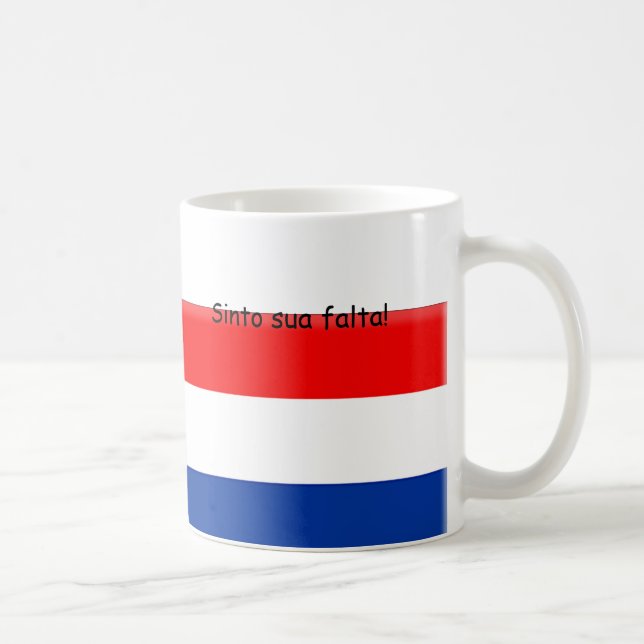Caneca De Café Eu falto-o Holland Brasil (Direita)