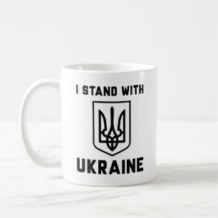 Caneca De Café Eu Fico Com A Ucrânia
