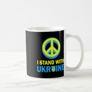 Caneca De Café Eu Fico Com A Ucrânia Camiseta Sem guerra I Da Ban
