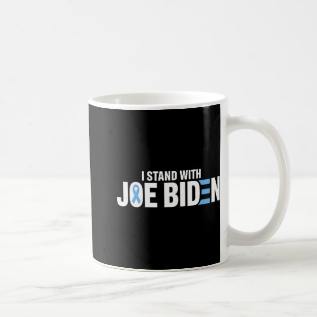 Caneca De Café Eu Fico Com Joe Biden (Direita)