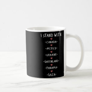 Caneca De Café Eu fico com o Canadá México Ucrânia Panam Groenlân