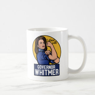 Caneca De Café Eu fico com o Governador Whitmer