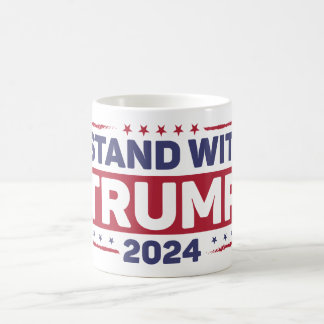 Caneca De Café Eu Fico Com Trump