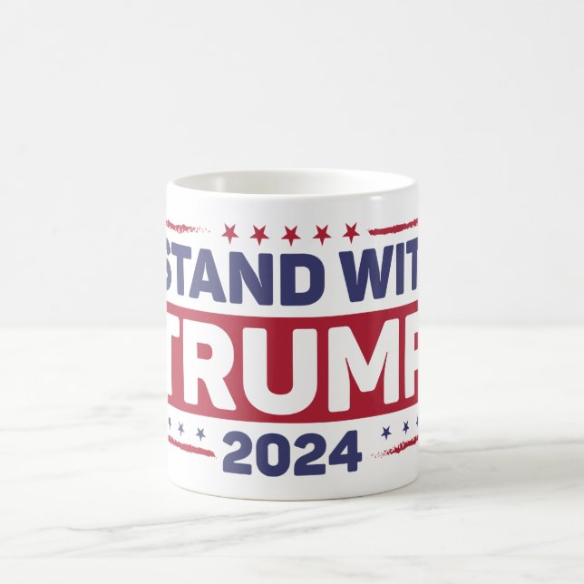 Caneca De Café Eu Fico Com Trump (Centro)