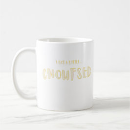 Caneca De Café Eu Fiquei um Pouco CONFUSO Tipografia Divertida