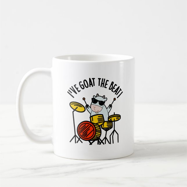 Caneca De Café Eu fui ao Beat Engraçado Drummer Pun (Esquerda)
