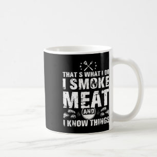 Caneca De Café Eu Fumo Carne E Sei Coisas Engraçadas De Churrasco