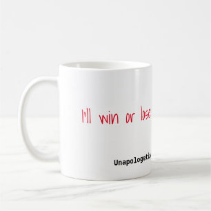 Caneca De Café Eu ganharei ou perderei em meu próprio termos
