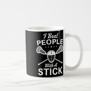 Caneca De Café Eu Ganhei Pessoas Com Um Jogador De Lacrosse Engra