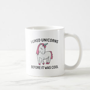 Caneca De Café Eu Gostava de Unicórnios Antes de Ser Legal