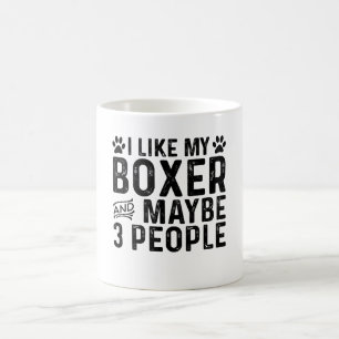 Caneca De Café Eu Gosto Da Minha Caixa E De Três Pessoas