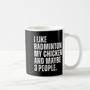 Caneca De Café Eu Gosto de Amante de Badminton Meu Frango Pet Cit