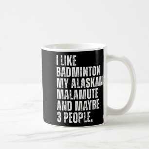 Caneca De Café Eu Gosto de Amante de Badminton Proprietário de Ca