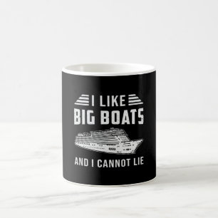 Caneca De Café Eu Gosto De Barco De Barcos De Cruzeiro De Barcos