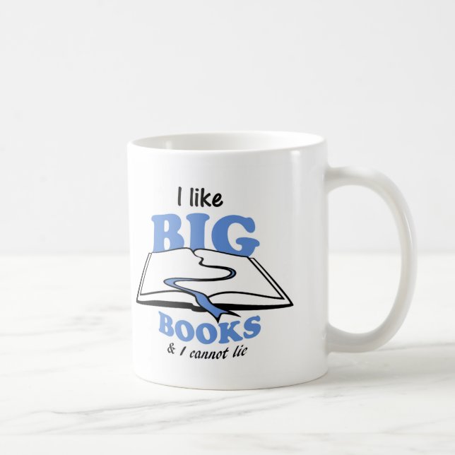 Caneca De Café Eu gosto de Big Books (Direita)