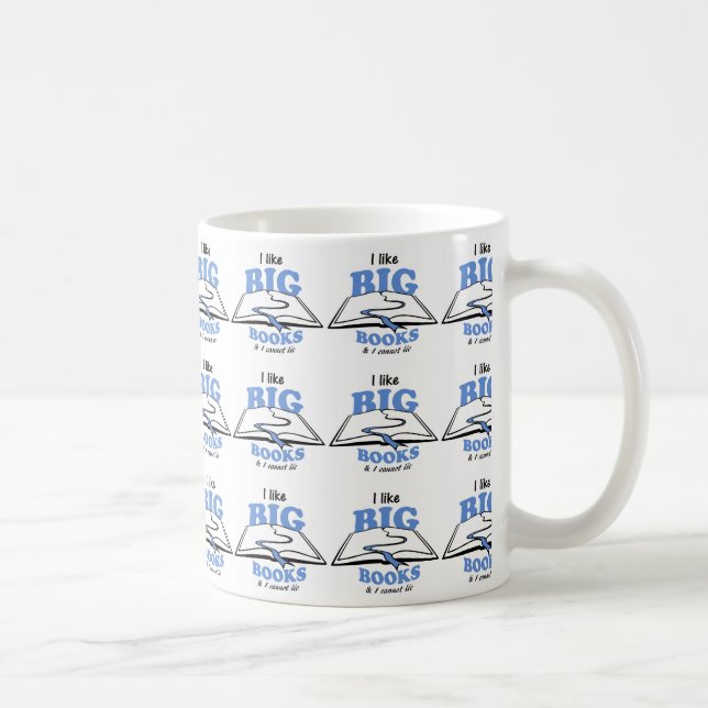 Caneca De Café Eu gosto de Big Books (Direita)