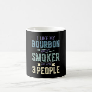 Caneca De Café Eu Gosto De Bourbon E Meu Fumador E Talvez Três P