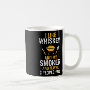 Caneca De Café Eu Gosto De Bourbon Meu Fumador 3 Pessoas Barbeq C