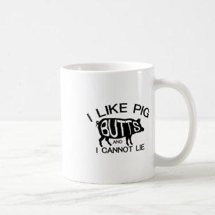 Caneca De Café Eu Gosto De Bumbuns De Porco - Engraçada Barbeca D