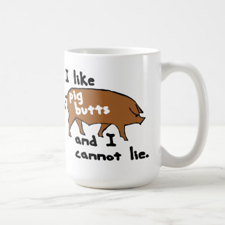 Caneca De Café Eu gosto de bumbuns do porco